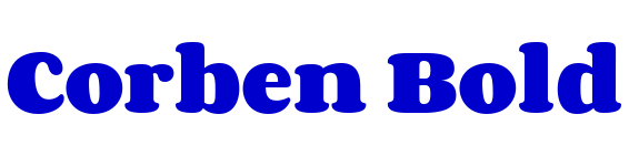 Corben Bold шрифт